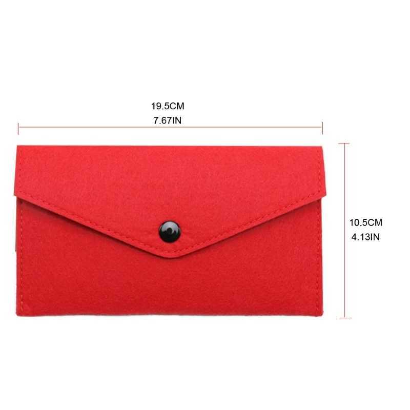 Felt Coin Purse Wallet Bag Change for Key Card Holder Holde Z250621