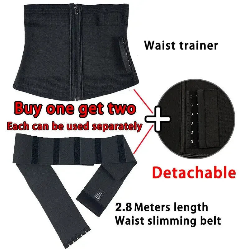 9 Steel Bone Waist trainer body shaper Belt Adjustable Belly Tummy Control Snatch Me Up Wrap Stretch Band Slim Body Shaper Women 250617
