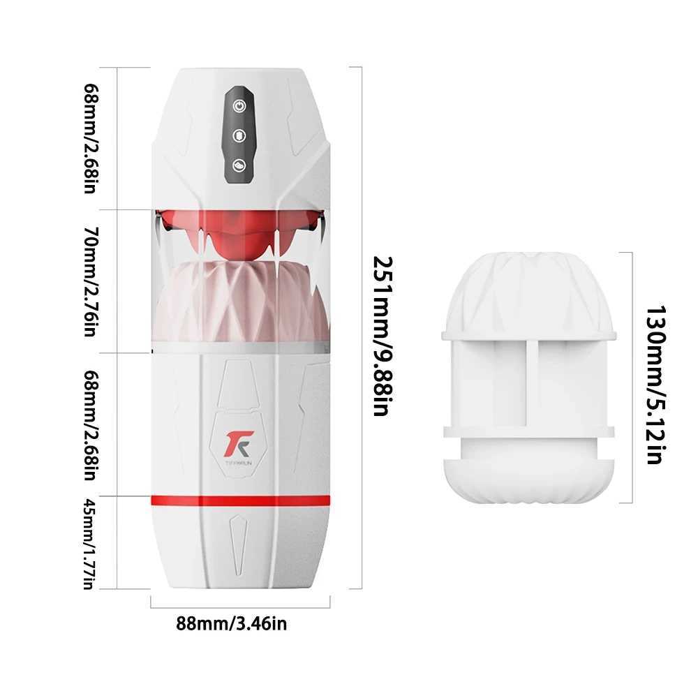 Magic Tongue Male Masturbators-with 0 Sucking Tongue Licking Vibrating Modes Blowjob Male Masturbation Cup Sex Toys for Men W250621