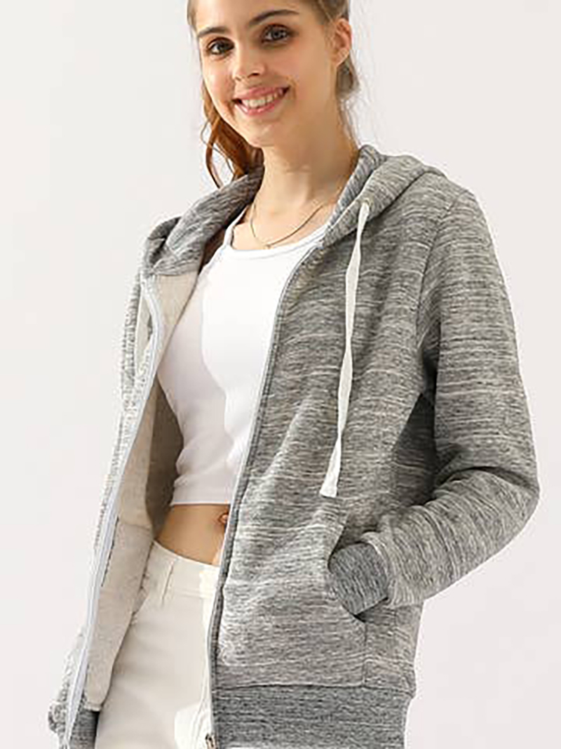 Women's lightweight zipper hooded fashion jacket new sales