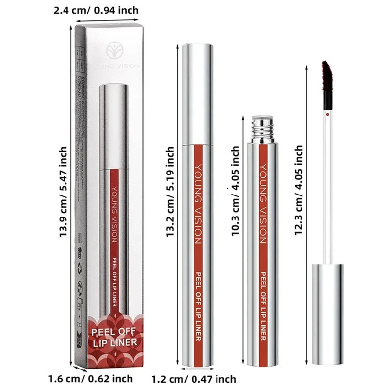 3 Colors Peel Off Lip Liner Highly Pigmented Matte Lip Liner Tattoo Long Lasting Waterproof Lipliner Pencil Non-Stick Lips Gloss 250617