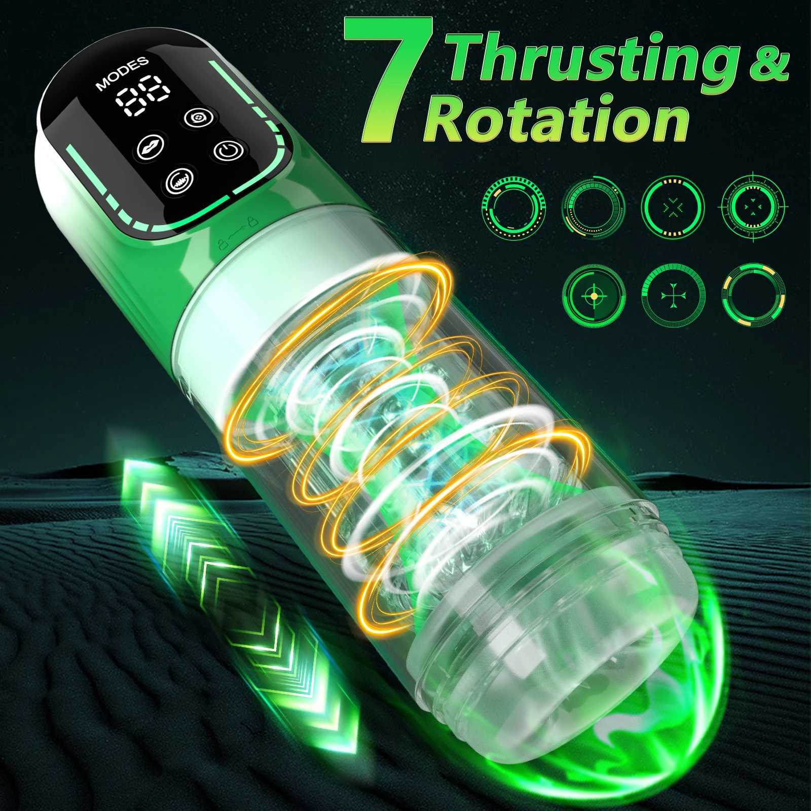Automatic Sucking Male Masturbator Vibration Adult Toys Penis Trainer Blowjob Sex Machine Pocket Vagina Pussy Sex Toy for Men W250621