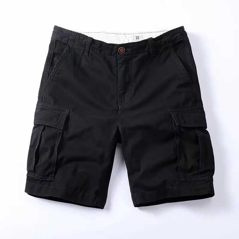 Cotton Men Shorts Cargo Shorts Versatile Shorts for Daily Travel Twill Solid Color Short Pants Summer High Quality Sweatpants W250621