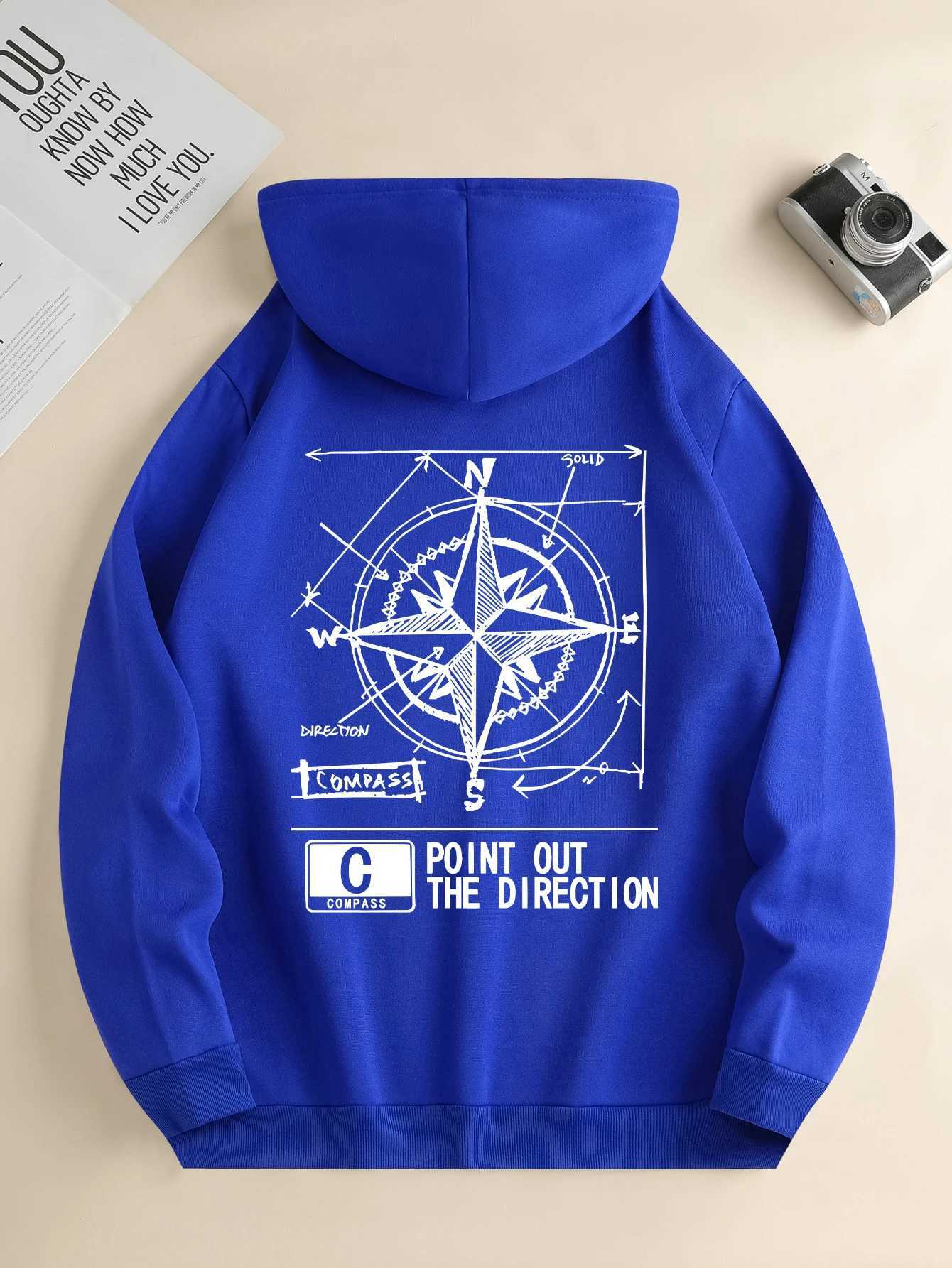 Mens New Fashion Hoodie Casual Daily Drawstring Hooded Sweatshirt Geometric Print Front Kangaroo Pocket Mens Jacket XJ250621