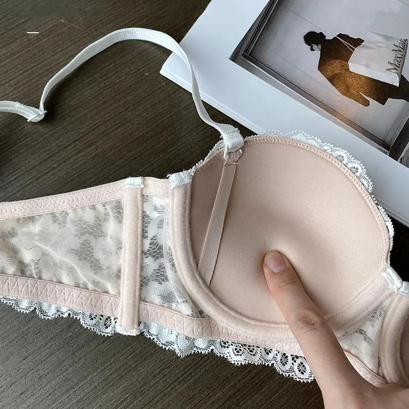 Women 1/2 Cup Lace Bra Sexy Floral Underwire Underwear Ladies Push Up Bras Female Comfortable Bra Half Cup Brassiere Lingerie 250617