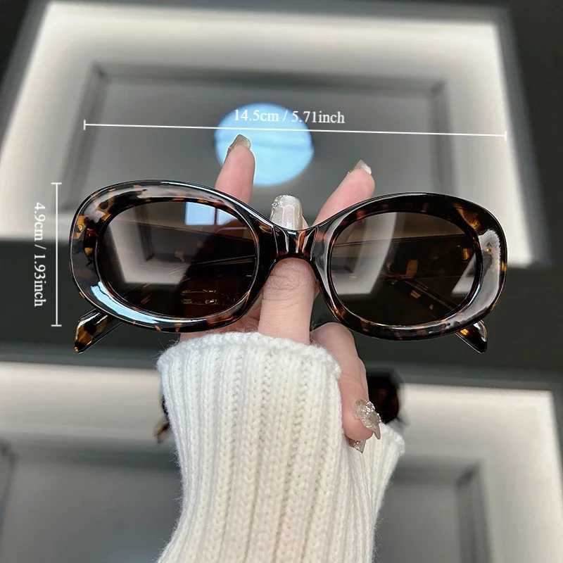 Fashion Oval Round Sunglasses Women Brand Designer Retro Sun Glasses Female Vintage Frame Mirror Outdoor Sunglasses W250621