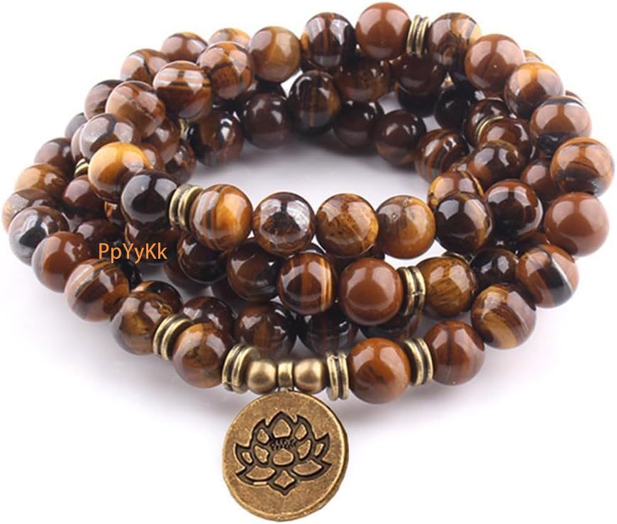 Luxury Bead Strand Bracelet 108 Buddhist Prayer Beads Yoga Meditation Green Malachite Beads Necklace Women man Wealth Attraction Buddhist Consecration