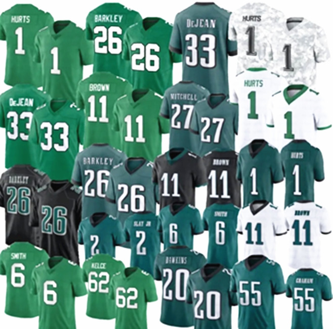 Saquon Barkley Jalen Zack Baun Dean Chauncey Johnson Quinyon Mitchell Darius Slay jr Brandon Grant Calcaterra eaglesjerseys Eaglies Football Jersey youth