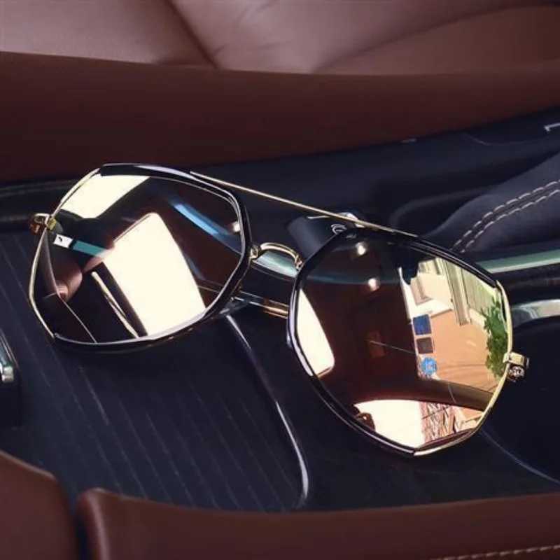 Metal Small Frame Oval Shape Sunglasses Mens Luxury Brand Designer Sun Glasses Men Outdoor Driving Eyewear UV400 Sunglasses W250621