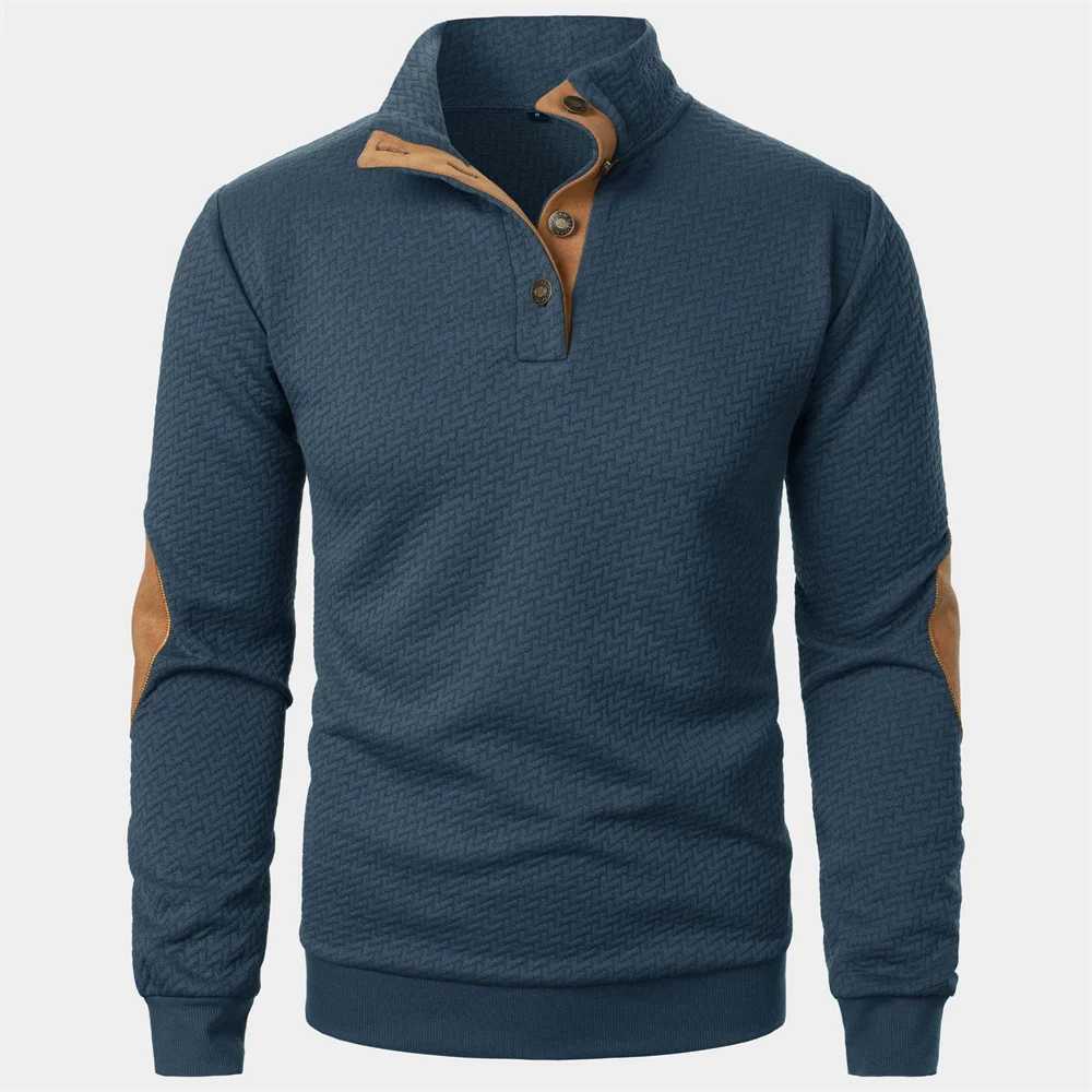 Autumn Winter Mens Jacquard Sweatshirts Long Sleeve Hoodie Casual Pullovers Color Blocking Sweatshirt Coat Streetwear Z250621