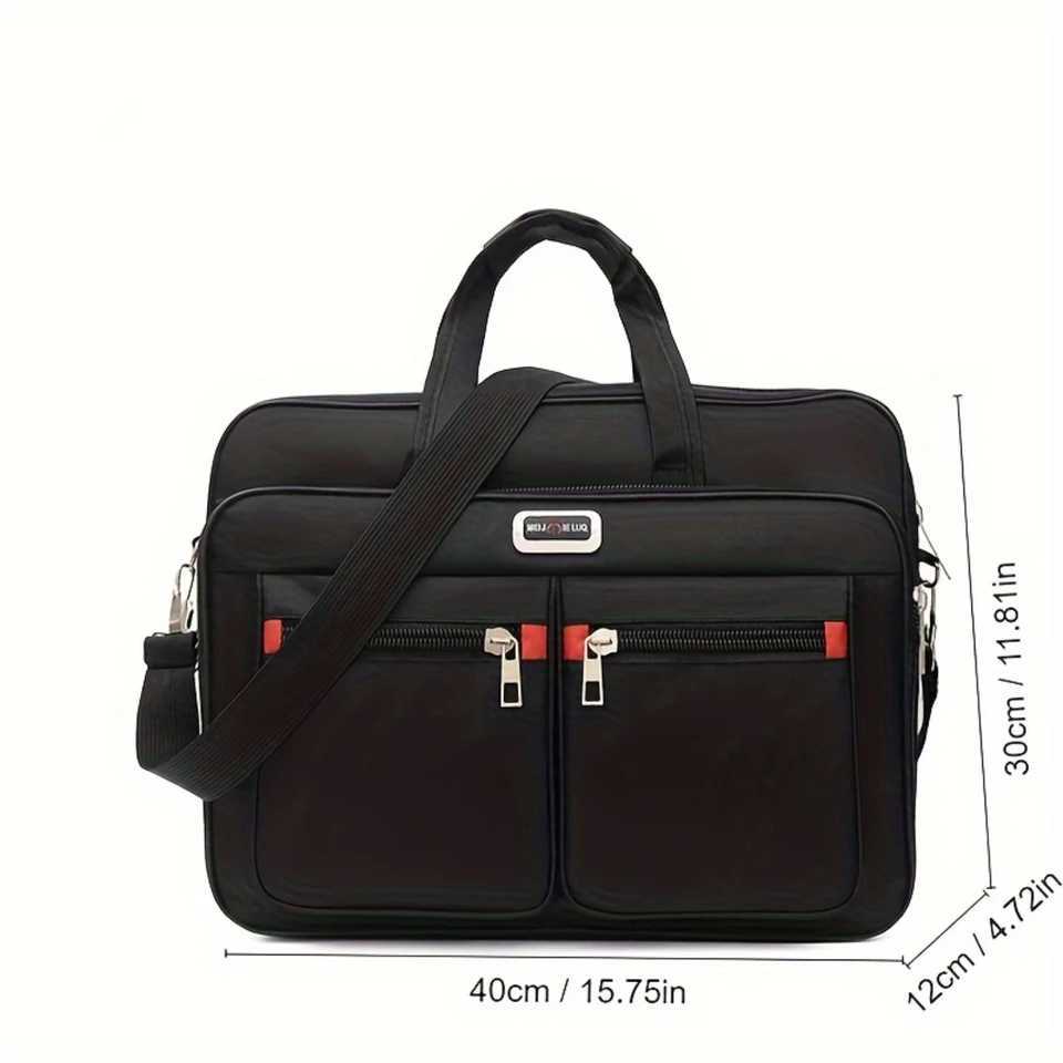 Laptop Briefcase Waterproof Laptop Bag Suitable For Business Shoulder Bag Expandable Messenger Computer Bag Suitable For Travel Z250621