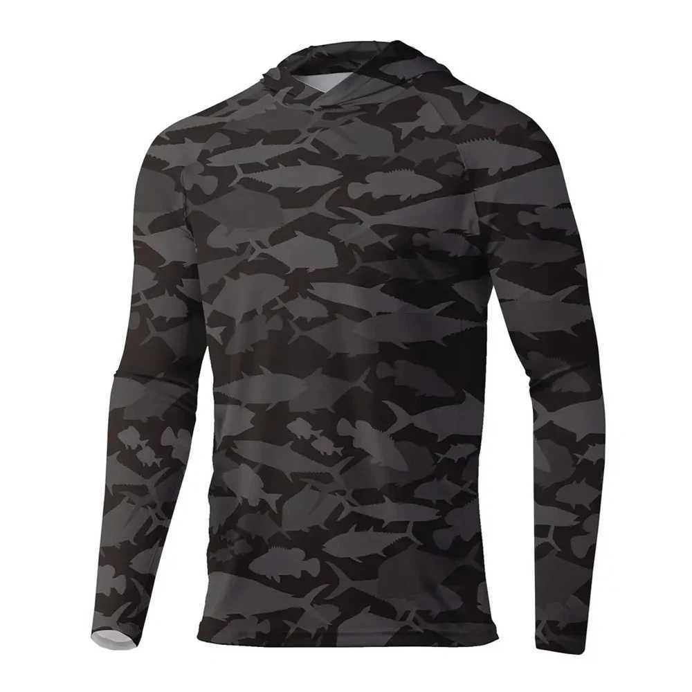 2025 Mens Sun Protection Hooded T-shirts UPF 50+ Long Sleeve Quick Dry Breathable Hiking Go Fishing Shirt UV-Proof TOPS 4XLXJ250621
