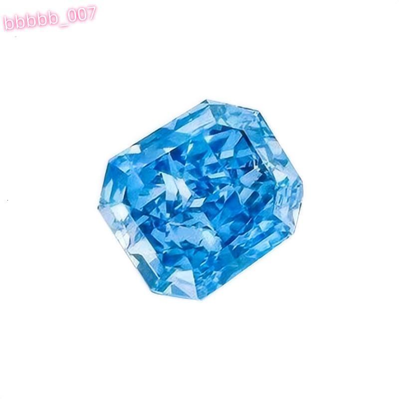 Blue Radiant Cut 0.5carat- 2.5carat Lab Grown Diamond HPHT CVD Diamond Fancy Blue Color VVS VS 3EX LooseDiamond IGI GIA