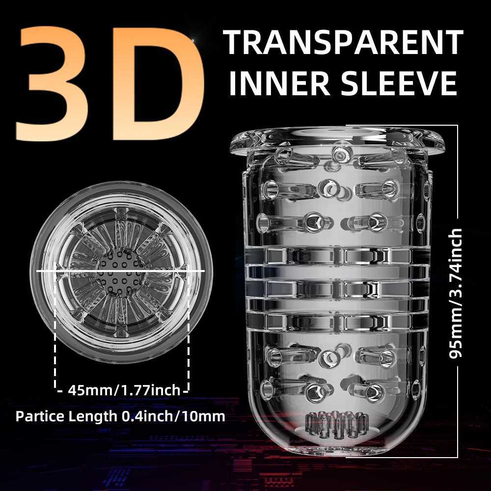 Sex Toys for Men Automatic Male Masturbator Cup 7 Thrusting Rotating Modes Penis Stimulation with Suction Base Electric Pussy W250621