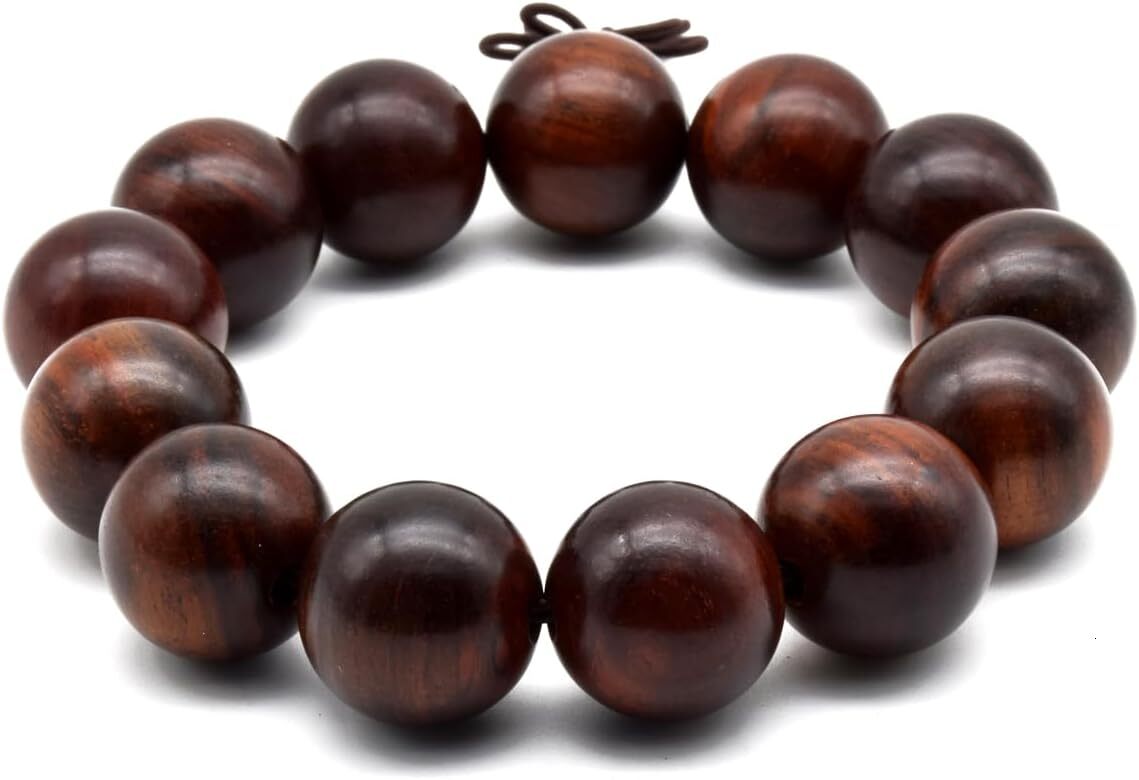 Buddhist Consecration Zen Unisex Natural Rosewood Prayer Beads Ward Off Evil Buddha Buddhist Prayer Meditation Mala Necklace Bracelet