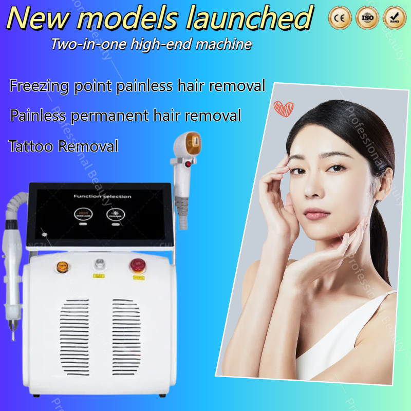 2025 2 in 1 Professional Picosecond Laser 3 Wavelength Diode Laser Hair Removal 755nm 808nm 1064nm Tattoo Removal Pigment Removal