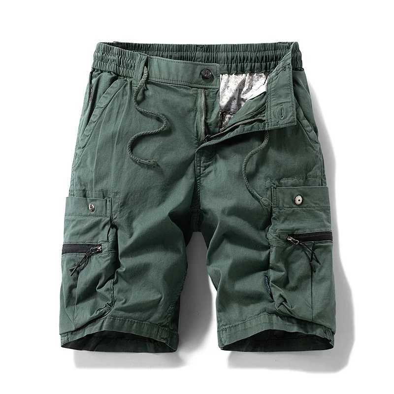 Fashion Beach Shorts Dropshipping Summer Men Multi Pocket Cargo Shorts New Mens Casual Cotton Shorts Spring Mens Cargo Shorts W250621