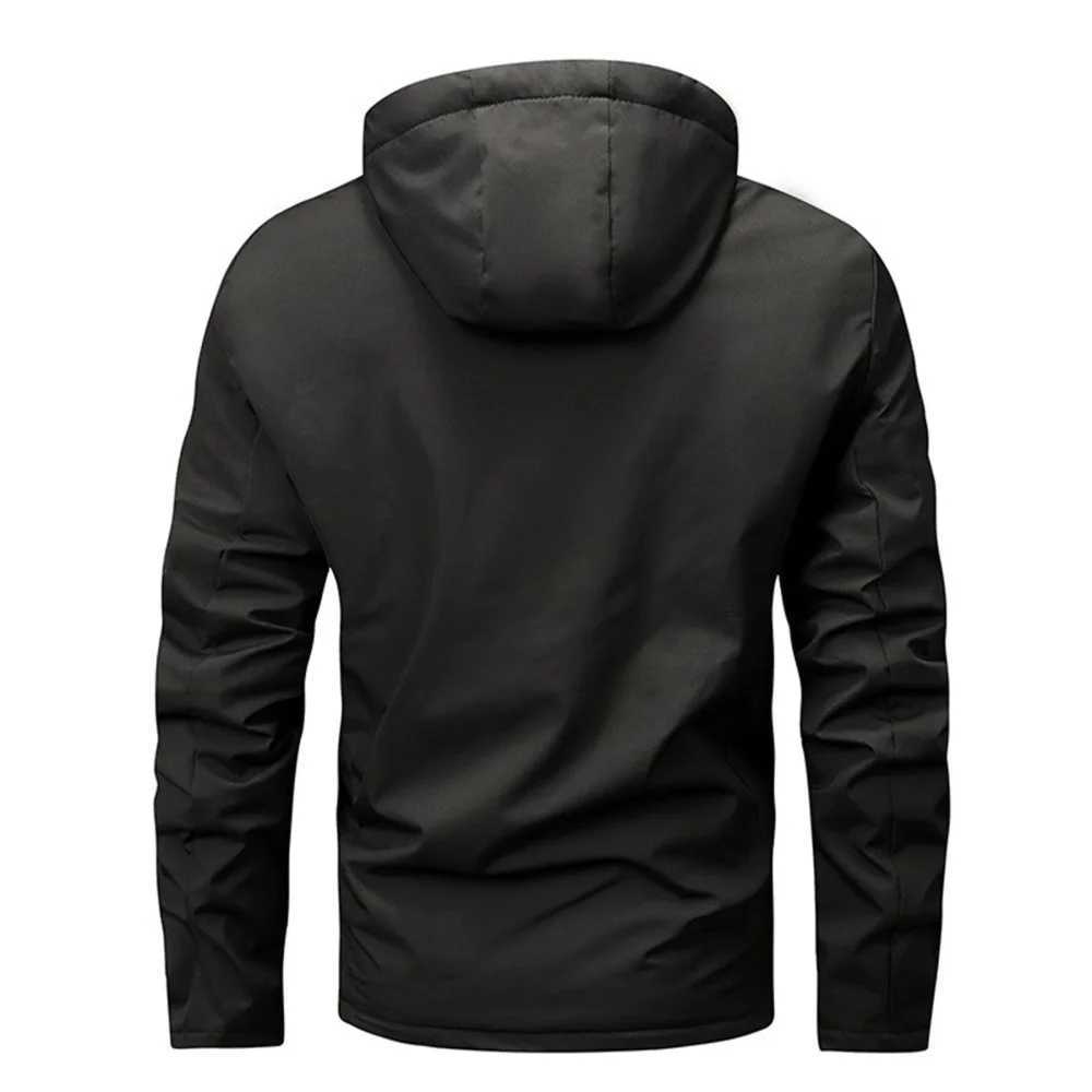 Spring Fall New Arrival Mens Jacket Windproof Zipper Casual High Quality Hooded Baseball Jacket Outdoor Sports Jacket XJ250621