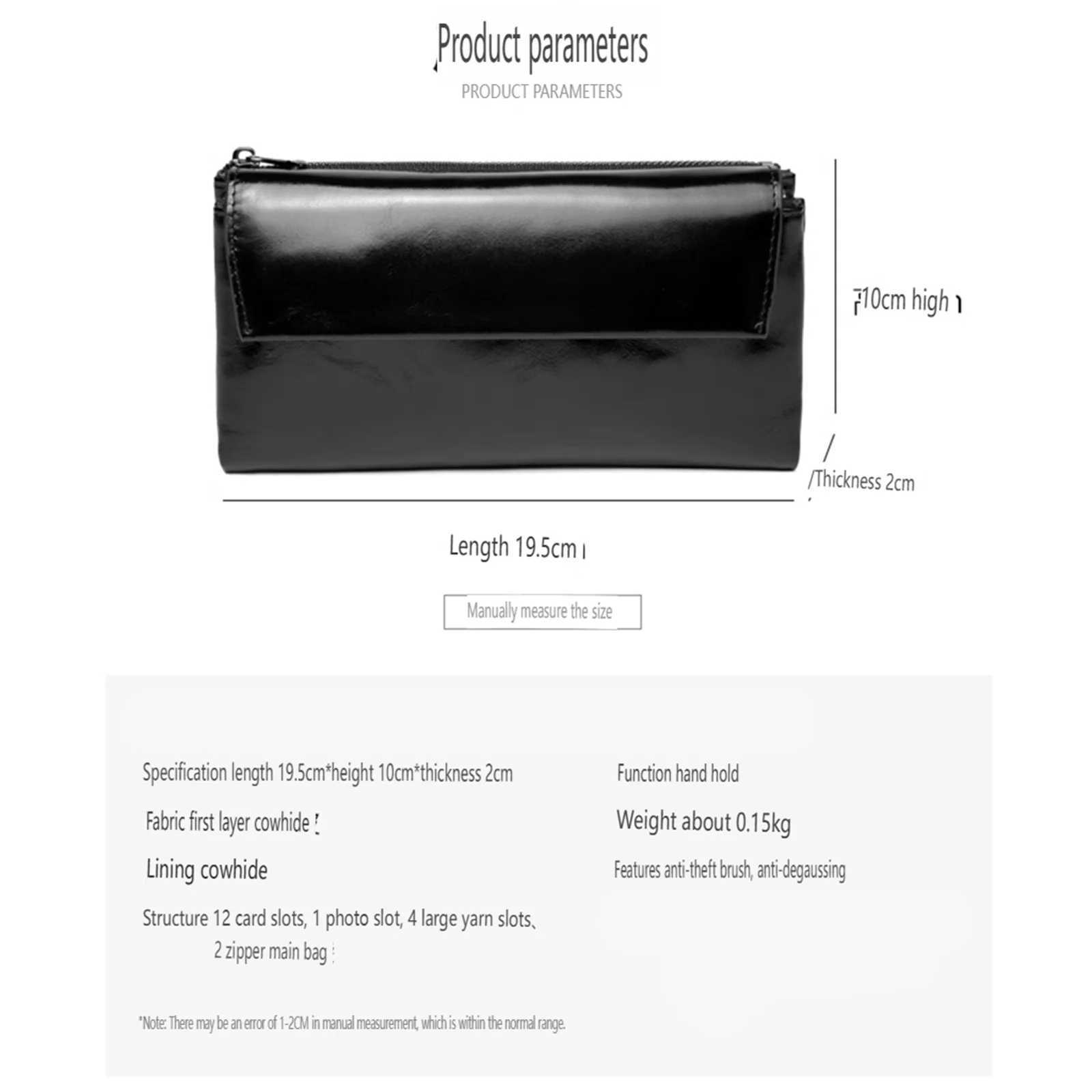 Women Genuine Leather Multi Card Slot Oil Wax Cowhide Long Small Cowhide CAsh Coin Purse Women Wallet Z250621