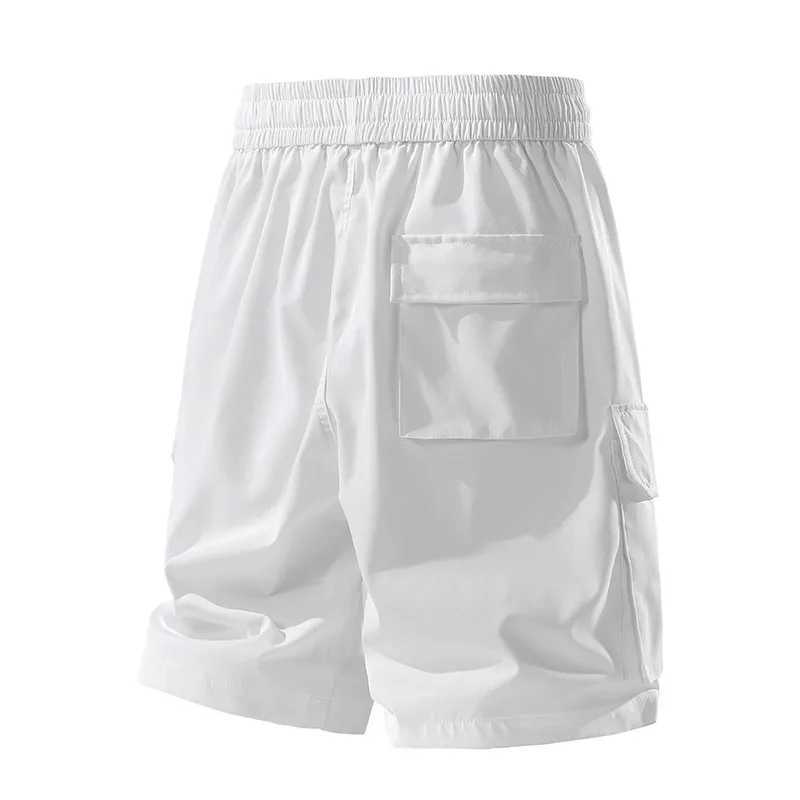 Outdoor Fashion Men Cargo Shorts Summer Solid Multiple Pockets Sports Shorts New Breathable Versatile Quick Drying Casual Shorts W250621