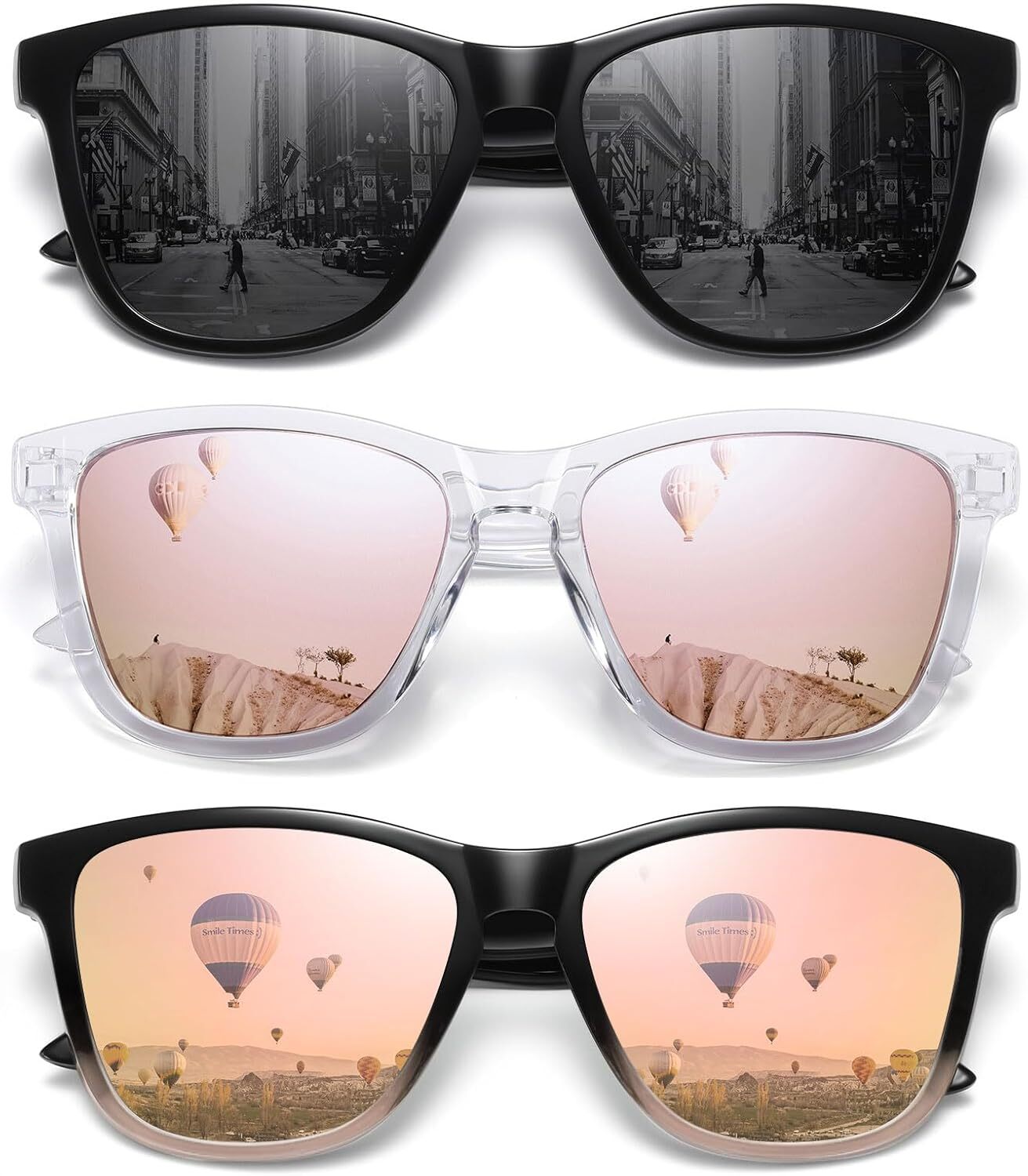 Polarized Designer Sunglasses for Women Men Trendy Classic Retro Designer Style Fashion UV400 Protection