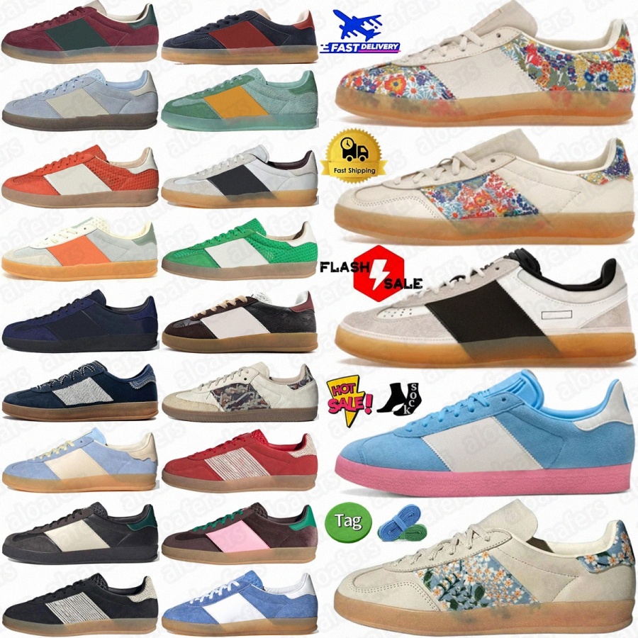Bold Indoor designer shoes sneakers Bad Bunny mens shoe Women Liberty London Floral Embroidery Inter CF Third Kit CLOT Linen Khaki Ha5Jpb#