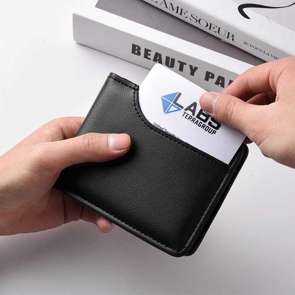 Mens Short Wallet Multi-Card Slot Card Holder PU Leather Wallet for Men Z250621