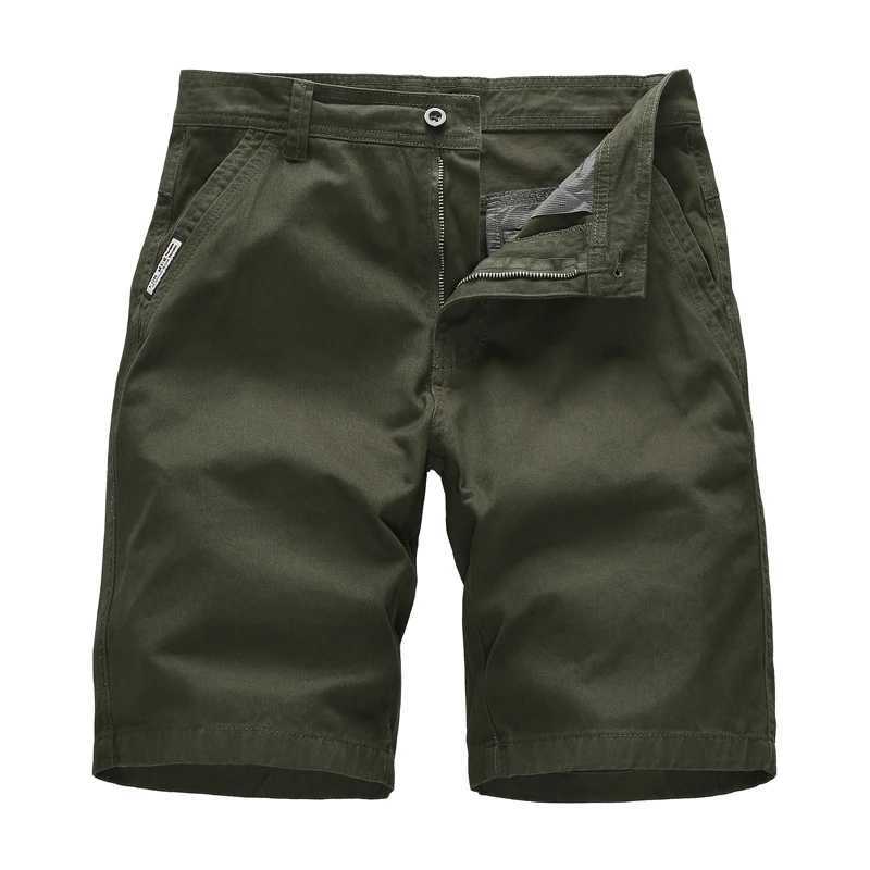 Summer Men New Solid Color Leisure Fashion Cargo Shorts Comfort Simplicity 00% Pure Cotton Large Pocket Short Trousers Men W250621