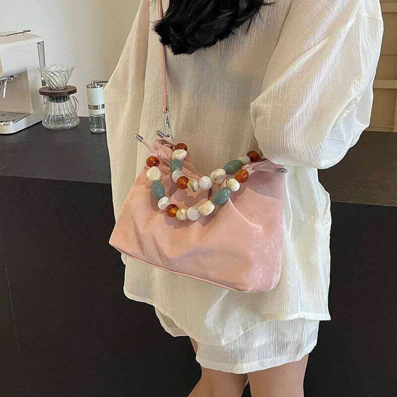 Women's 2024 New Style Trendy Small Square Versatile Commuter Handbag Messenger Bag