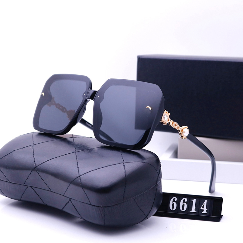 Sunglasses designer sunglasses for women fashion side pearl hot selling senior polarized glass popular men luxury design square resistant versatile eyeglasses