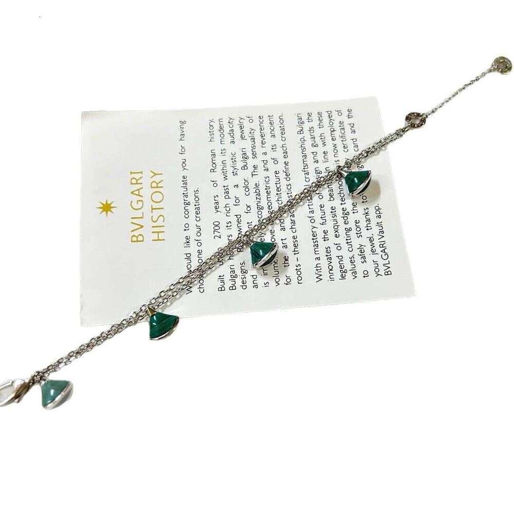Brass High Version Baojia Four Skirt Mother-of-Pearl for Women Trendy Fashionable Elegant Bracelet