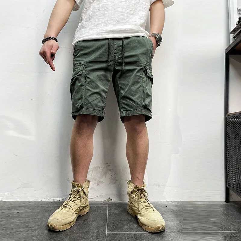 Summer Men Casual Cargo Cotton Shorts Mens Classic Vintage Pockets Outdoor Shorts Male Brand New Outwear Work Safari Short Pants W250621