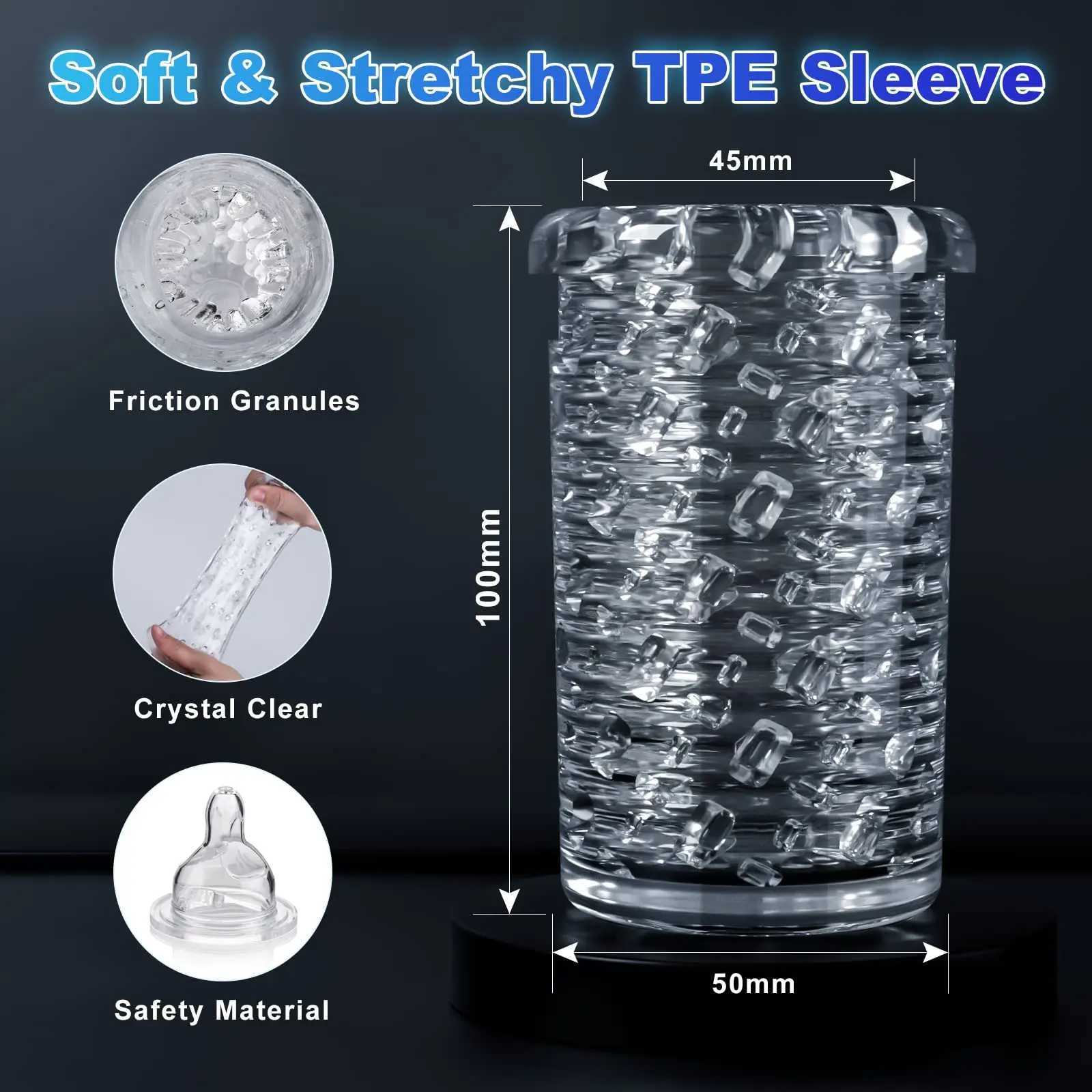 Automatic Male Masturbator Thrusting Rotation Masturbation Real Oral Sex Machine Sex Toys for Men Adult Goods Men Masturbator Cup W250621