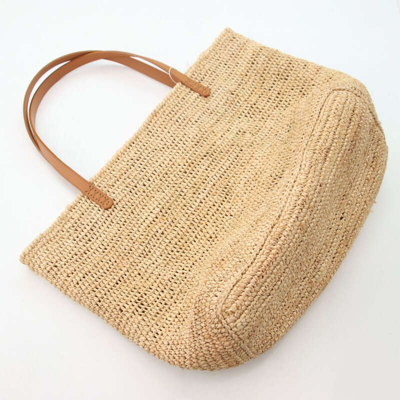 Beach Bag Luxury Straw Bag Straw Tote Spring Summer New Handmade Raffia Woven Fashion Versatile Travel Forest Style Handbag Beach Bag