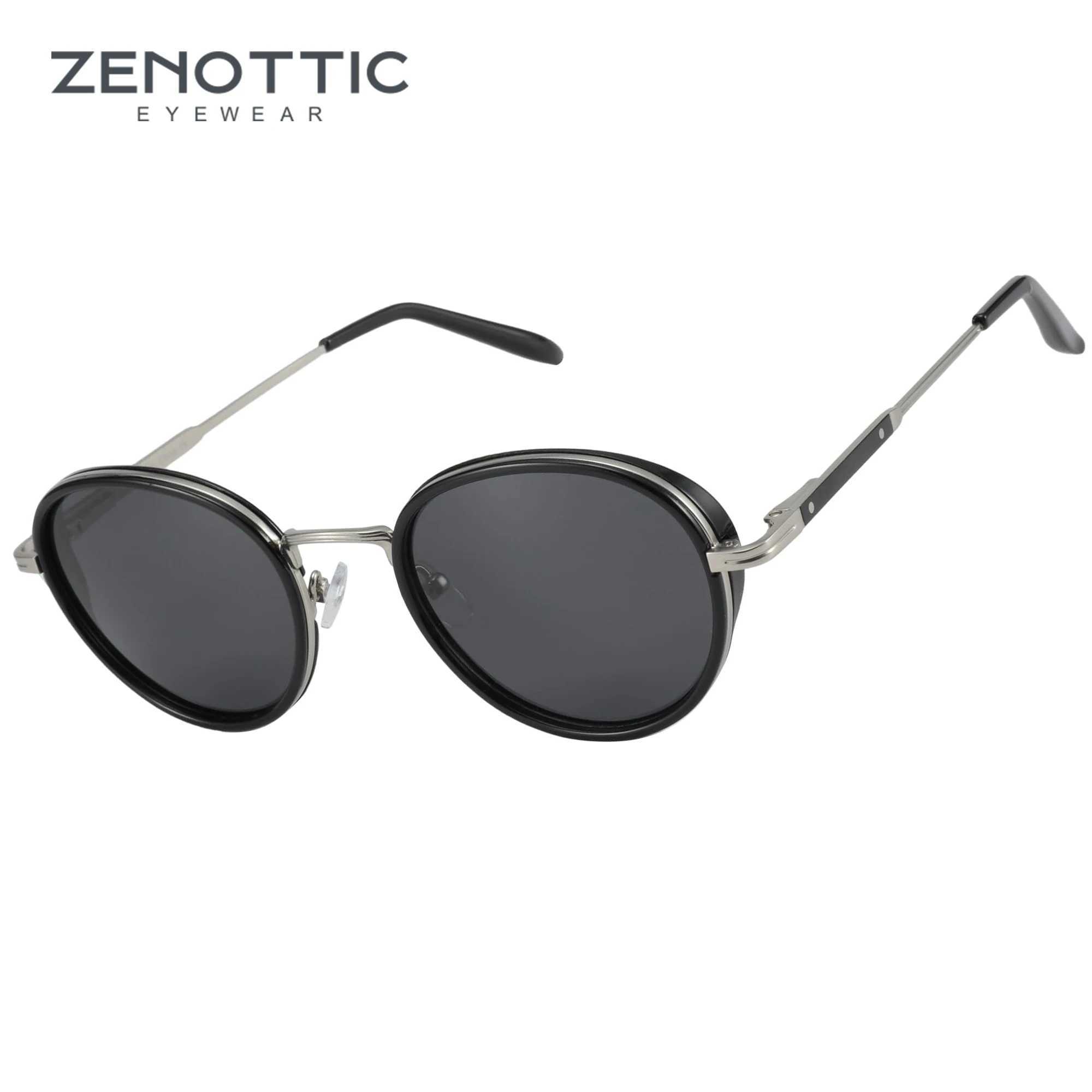 ZENOTTIC 2025 Retro Polarized Sunglasses Round Sunscreen Sun Glasses for Women Men Vintage UV400 Shades 430002 W250621