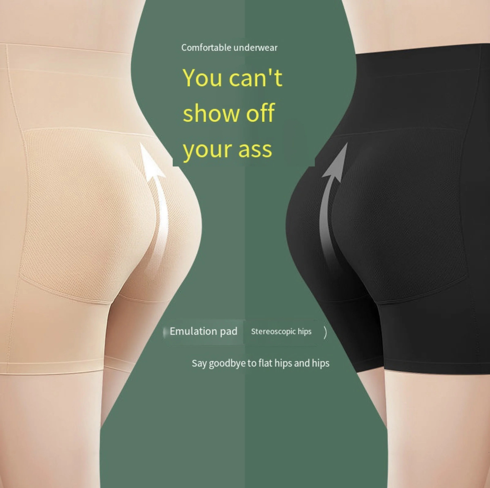 1pcs Padded Butt Lifter Corrective Underwear Butt Enhancer Body Shaper Modeling Strap Fake Hip Shapwear Panty Push Up Panties 250617