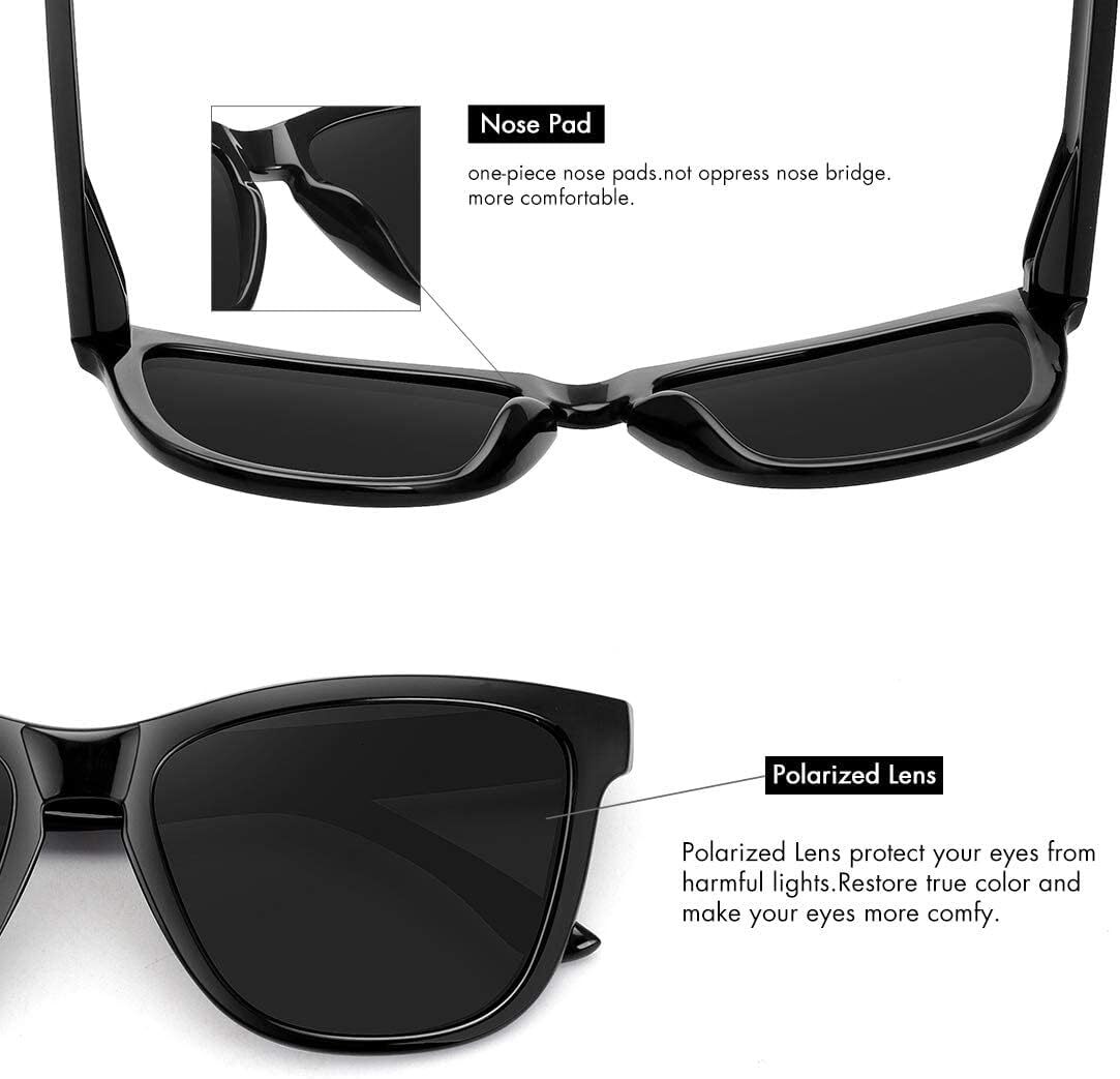 Polarized Designer Sunglasses for Women Men Trendy Classic Retro Designer Style Fashion UV400 Protection