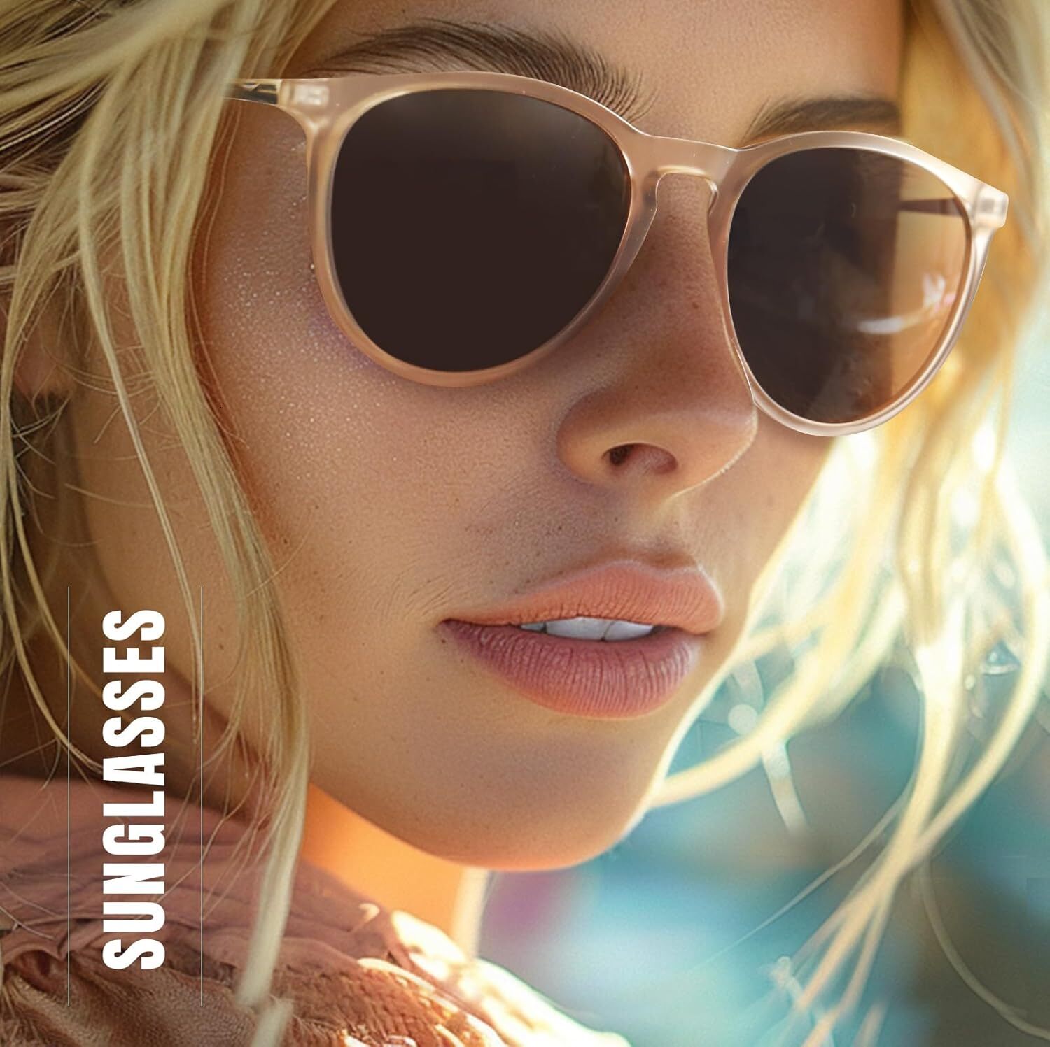 Polarized Designer Sunglasses for Women Men - Trendy 2025 Vintage Classic Retro Round Mirrored Lens Designer Style