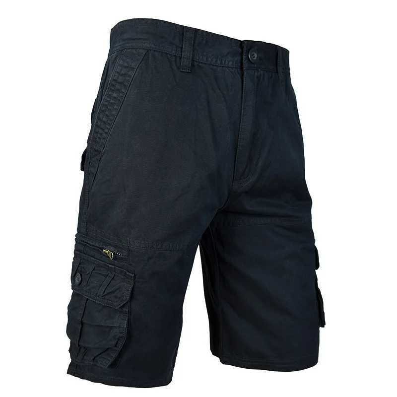 2025 New Cargo Knee Shorts Men Sports Casual Bermuda Shorts Plus Size Cotton Half Pants Golf Straight Running Gym Shorts Pants W250621