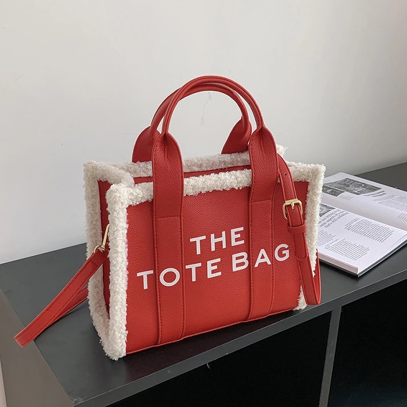 Designer Bag Tote Bag Luxury Bag Women Handbags Letter Shoulder Bags Winter PU Shopper Purses Crossbody Bags for Women 02