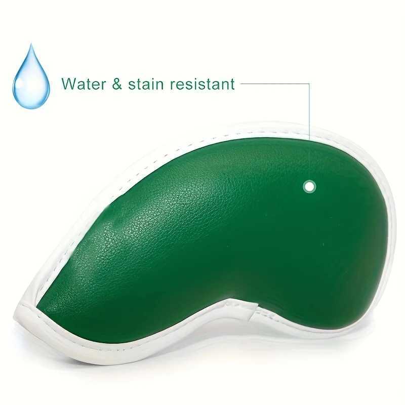 10pc Lucky Clover Golf Iron Head Covers Golf Club Protective Covers PU Leather Waterproof Golf Accessories Y250620