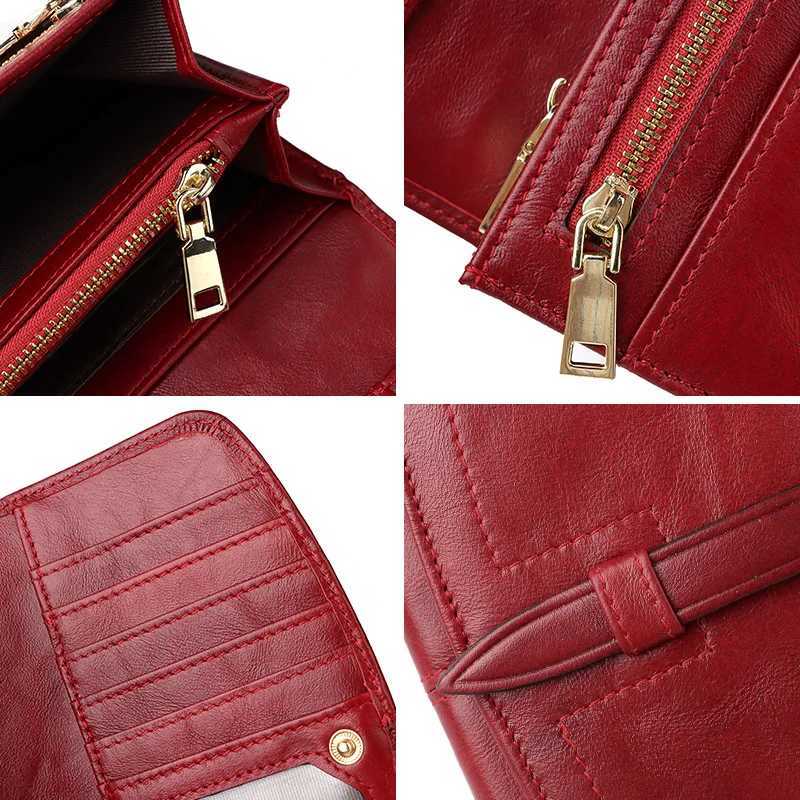 HUMERPAUL Womens Wallet Genuine Leather Long Clutch Money Bag with Cell Phone Pocket Female Fashion Handbag Card Holder Purse Z250621