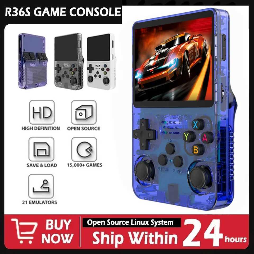 R36S Retro Handheld Video Game Console Linux System 3.5 Inch IPS Screen Portable Pocket Video Player 128GB Games Boy Gift B250620