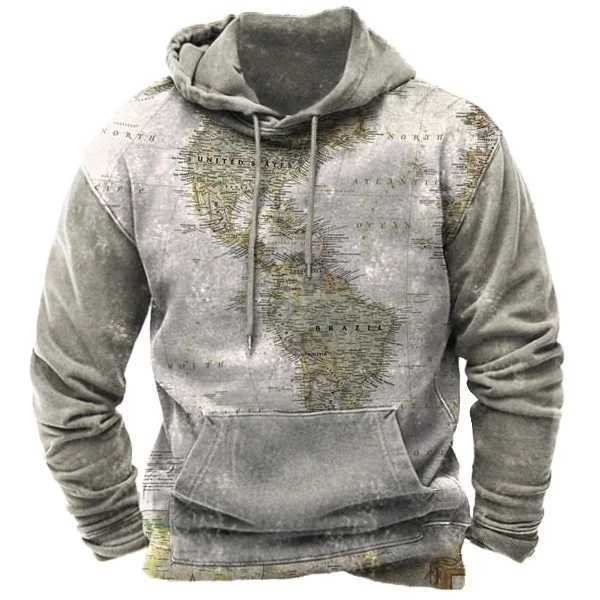 Mens Vintage 3D Printing Y2k Hoodie Harajuku Tops Hooded Sweatshirt Winter Oversized Casual Clothes Streetwear FashionXJ250621
