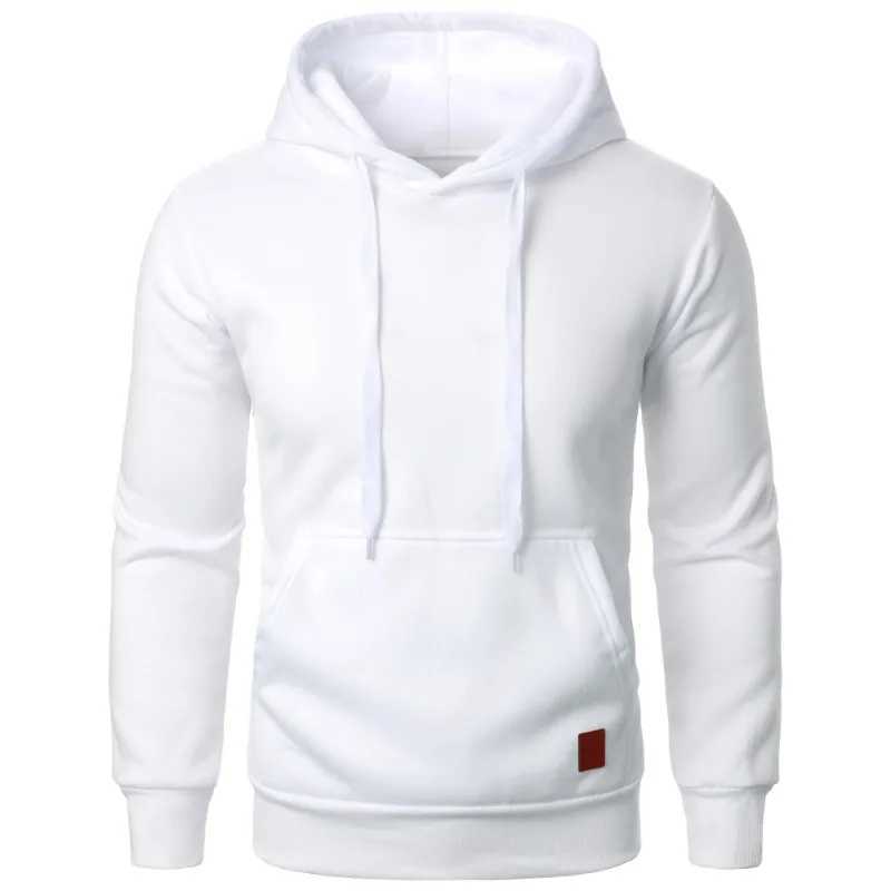 Mens Casual Hooded Collar Drawstring Hoodies Sweatshirts Long Sleeve Shirts Outdoor Streetwear Solid Color Lightweight Pullover XJ250621