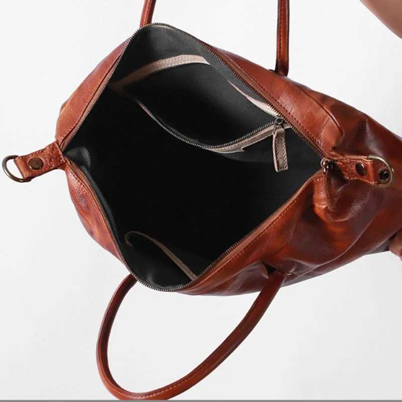 Real leather handbag new mens briefcase high-quality computer bag single shoulder diagonal cross bag Z250621