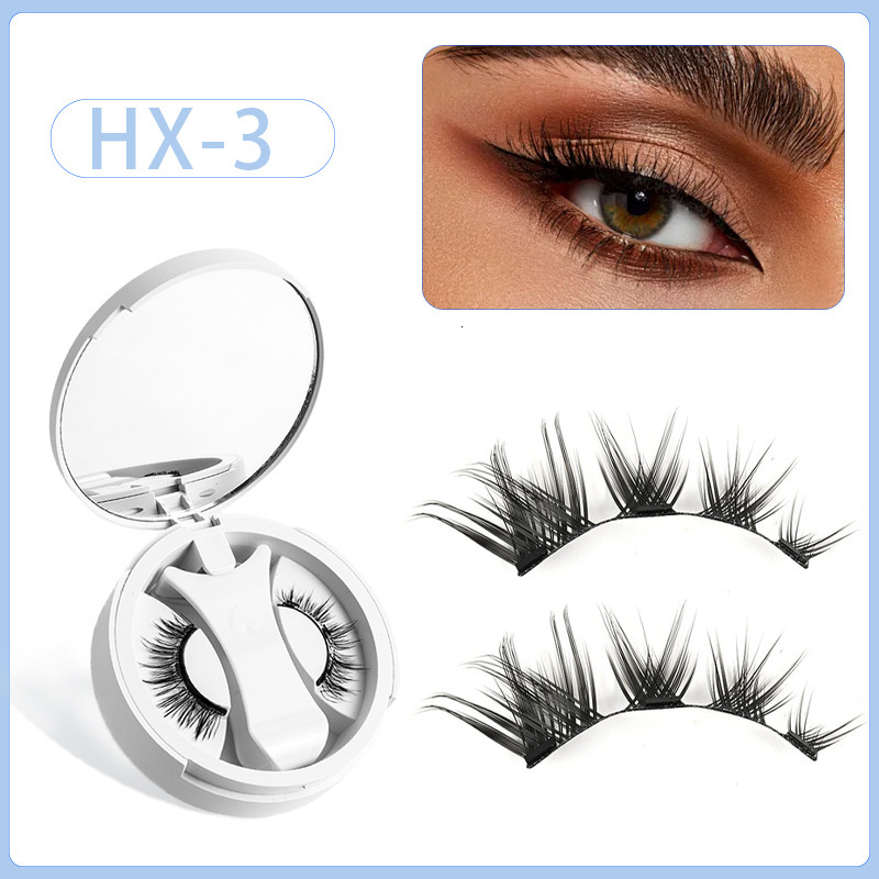 Cross-Border Hot-Selling Magnetic False Eyelashes Cross-Border Magnetic Eyelash Integrated Box Set Glue-Free Magnetic False Eyelashes New Free Deliver