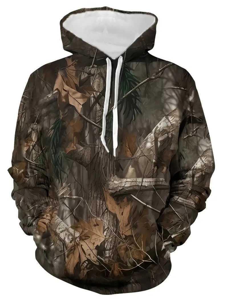 Spring Autumn Leaves Camouflage 3D Hoodies Men/Women Loose tops Designer Sweatshirt Oversized Harajuku y2k Clothes Pullover XJ250621