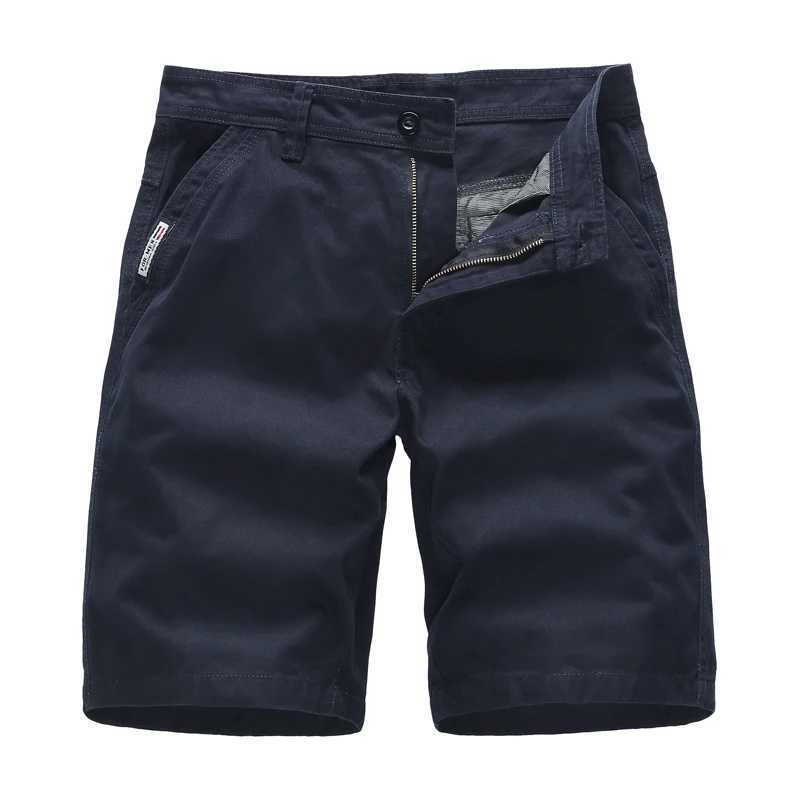 Summer Men New Solid Color Leisure Fashion Cargo Shorts Comfort Simplicity 00% Pure Cotton Large Pocket Short Trousers Men W250621