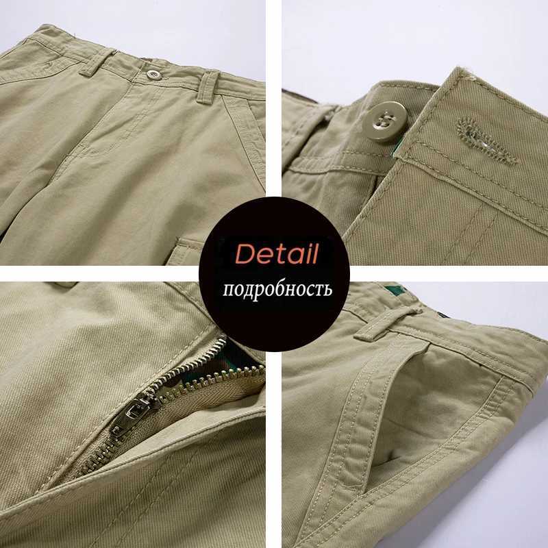 New Summer Men Cotton Cargo Shorts Men Fashion Breeche Bermuda Beach Jogger Shorts Men Tactical Casual Shorts Male Dropshipping W250621